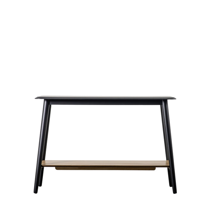 Dalton Console Table, Black, Wood, Shelf
