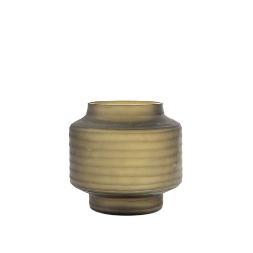 Ayaan Glass Vase, Brown, small