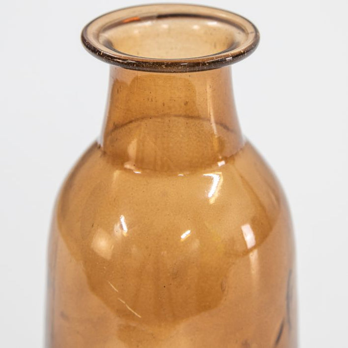 Burwell Bud Vase, Brown, Glass
