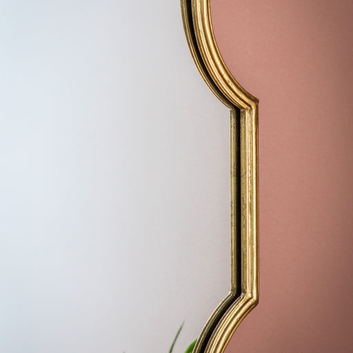 Carolina Decorative Metal Wall Mirror In Gold