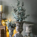 Rosie Decorative Ceramic Urn Aged Plant Pot Small In Grey