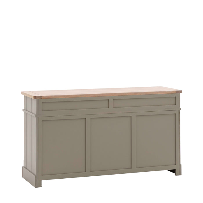 Cheswick Oak Sideboard, Natural, Mutted Grey Wood, 2 Door, 2 Drawer
