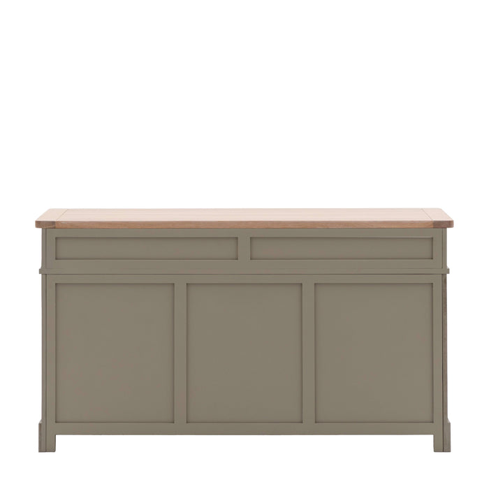 Cheswick Oak Sideboard, Natural, Mutted Grey Wood, 2 Door, 2 Drawer