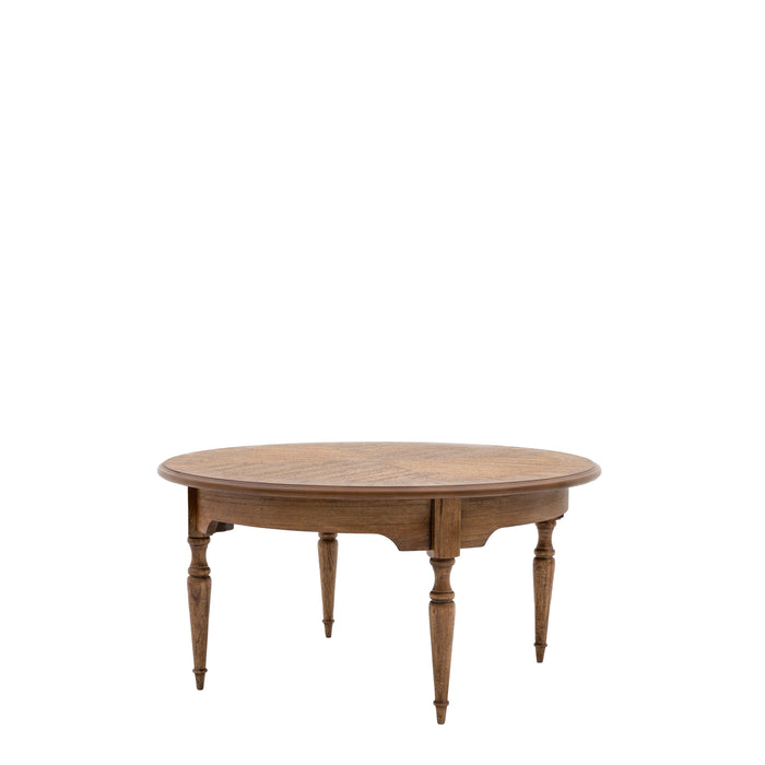 Emma Mindi Coffee Table, Natural Wood, Round Top