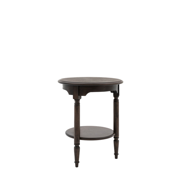 Gaia Side Table, Coffee Table, Solid Walnut, Round Top