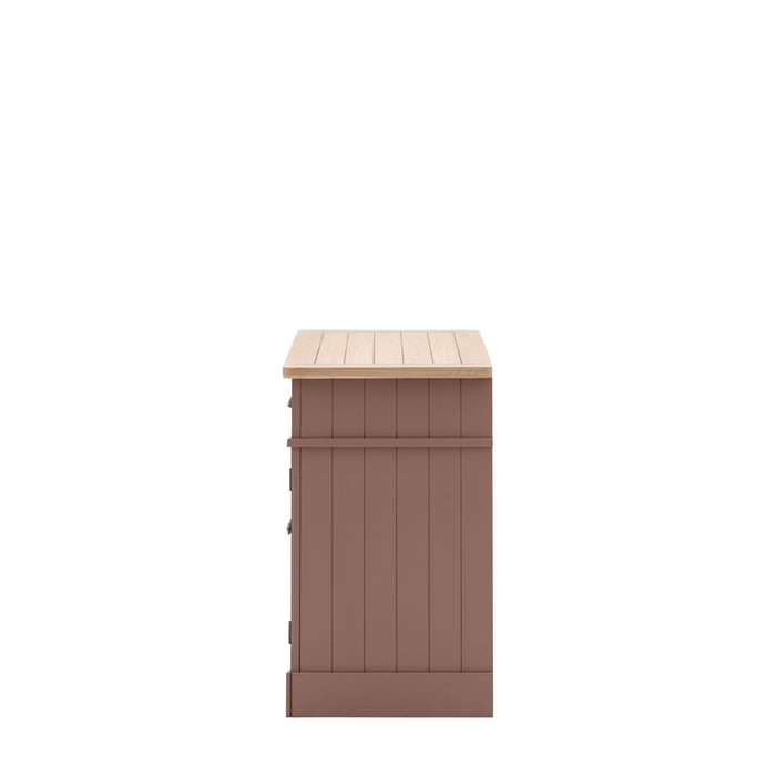 Cheswick Sideboard, Clay, Natural, Wood, 2 Doors