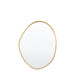 Ludovica Metal Wall Mirror, Large, Round Frame, Gold