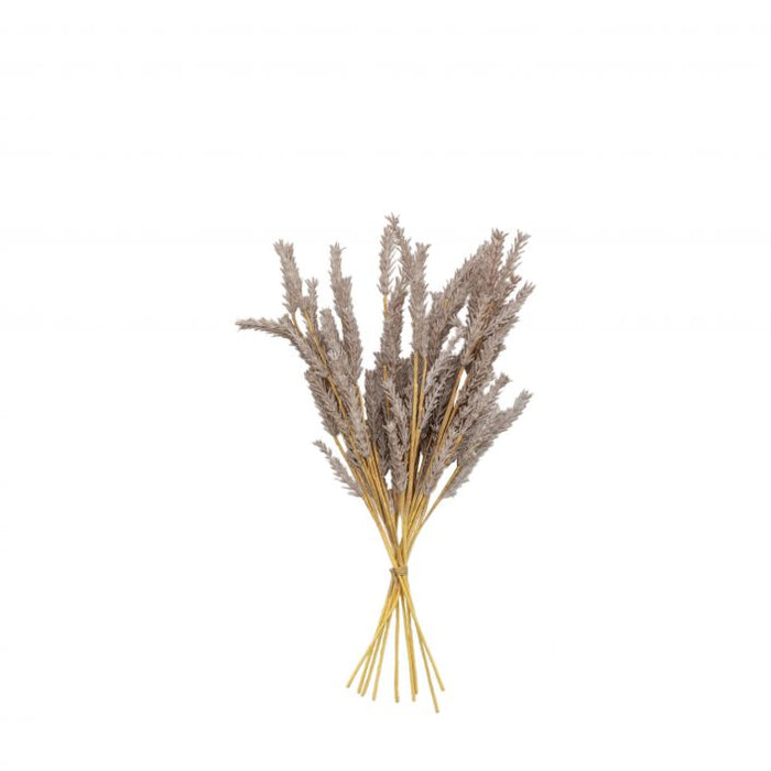 Artificial Dry Look Feathered Stem Bundle,Brown