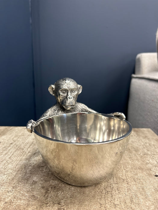 Aged Silver Monkey Bowl