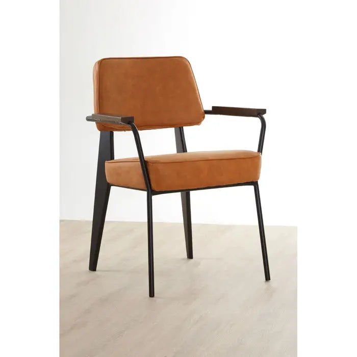 Dalston Tan Leather Armchair / Accent Chair