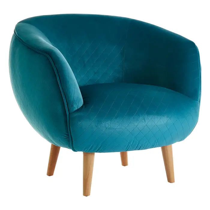 Oscar Teal Fabric Chair / Accent Chair