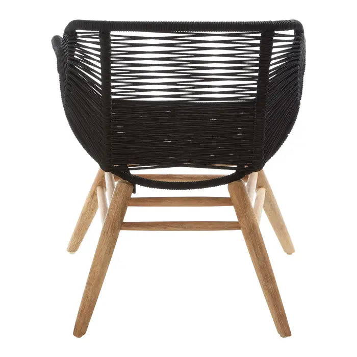 Sisal Black Rope Armchair / Accent Chair