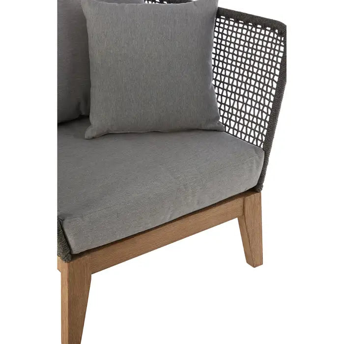 Opus Grey Fabric & Rope Armchair / Accent Chair