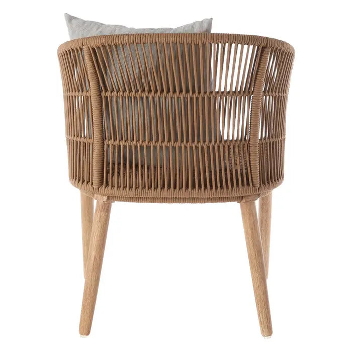 Opus Natural Wood & Rope Armchair / Accent Chair