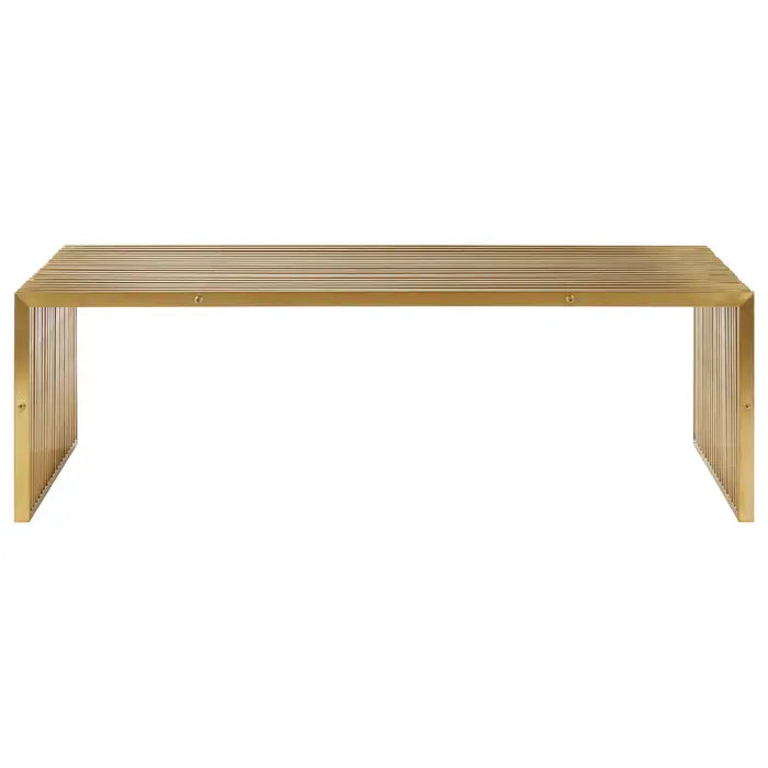Horizon Coffee Table, Stainless Steel, Gold