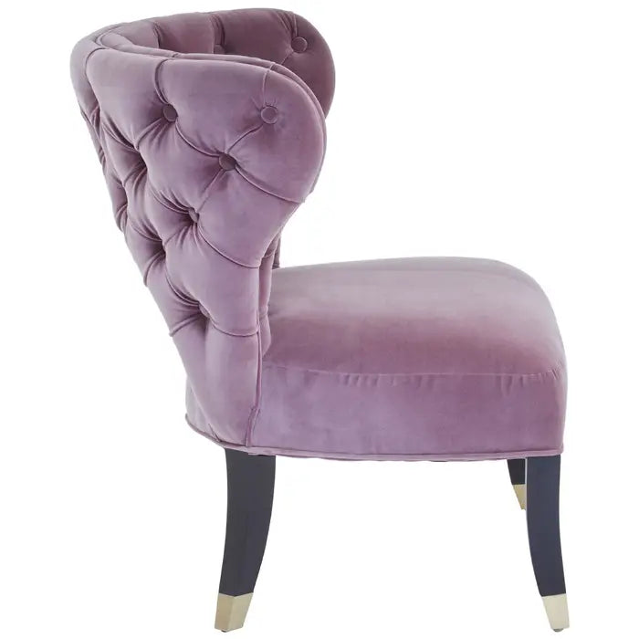 Villi Lilac Velvet Accent Chair