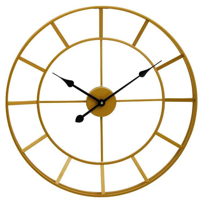 Cambridge Round Wall Clock, Skeleton, Gold