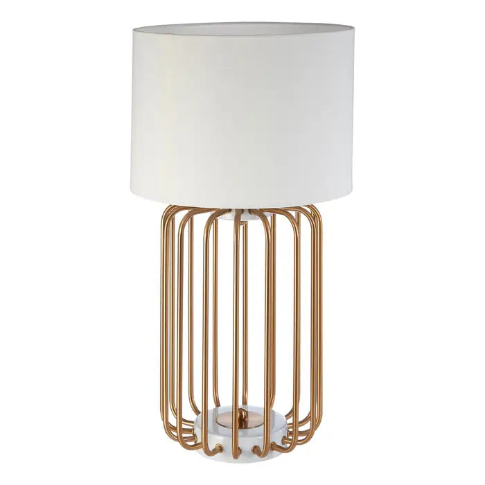 Zora Gold Caged Table Lamp