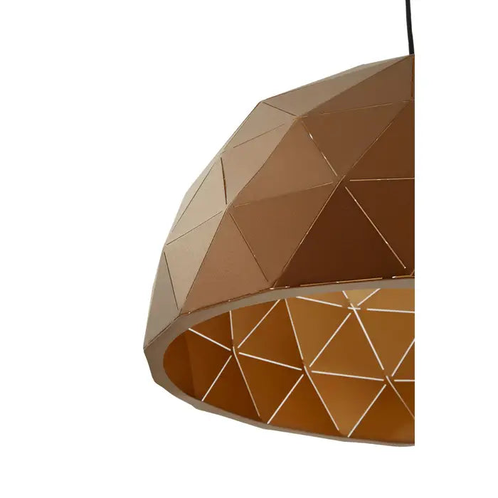 Mateo Medium Coffee Dome Pendant Light
