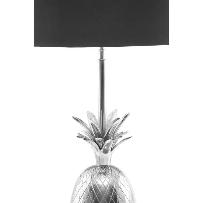 Boho Nickel Finish Pineapple Table Lamp