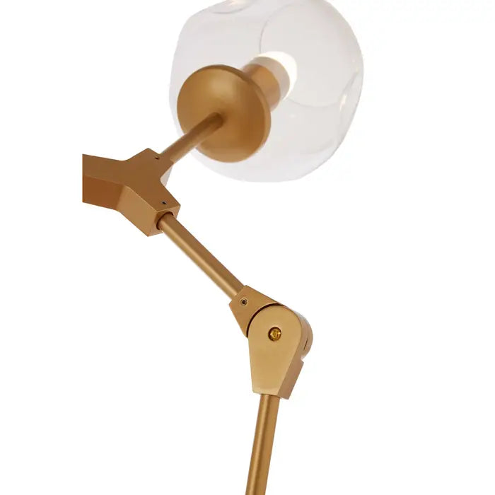 Abira 8 Bulb Gold Finish Pendant Lamp