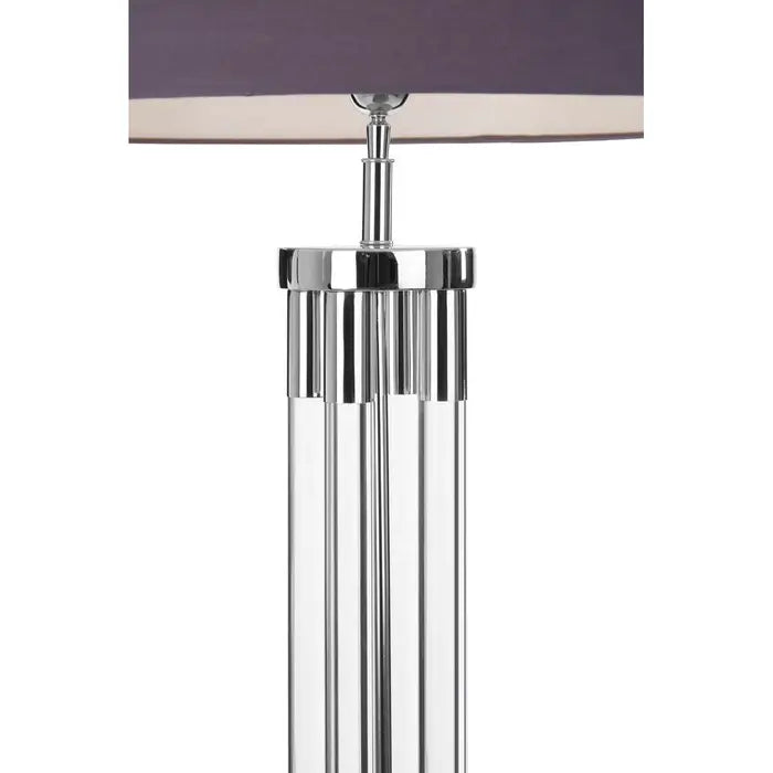Skye Tall Acrylic And Tubular Base Floor Lamp