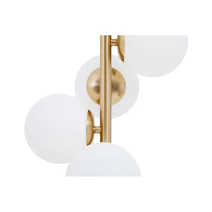 Abira Brushed Brass And White Marble Table Lamp