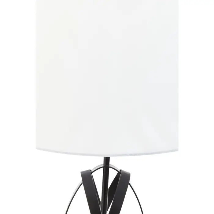 Zaina Black Cross Table Lamp
