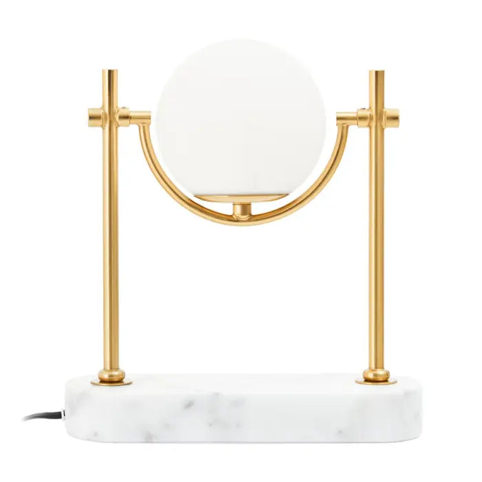 Zalika Marble And Gold Orb Table Lamp