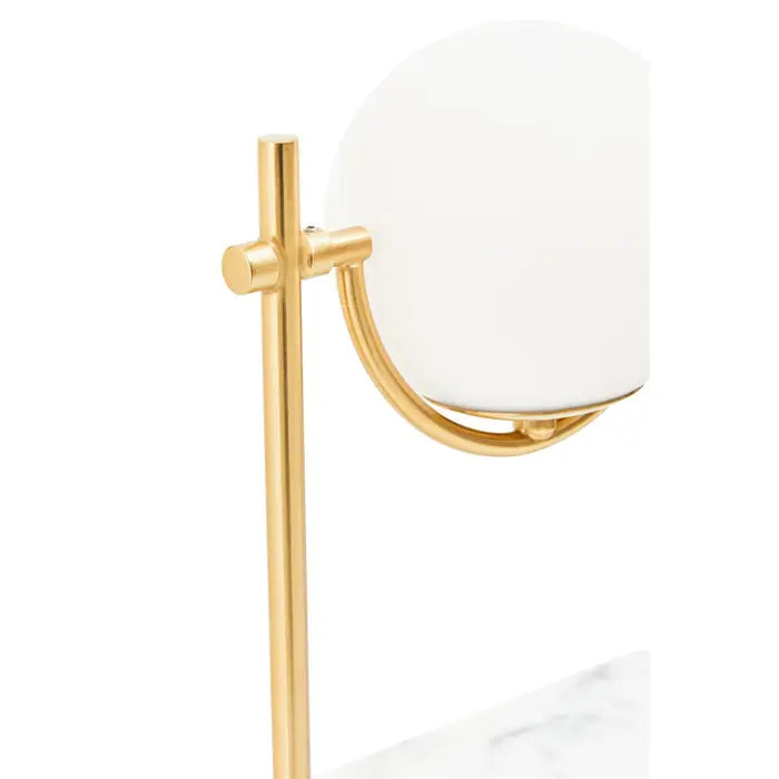 Zalika Marble And Gold Orb Table Lamp