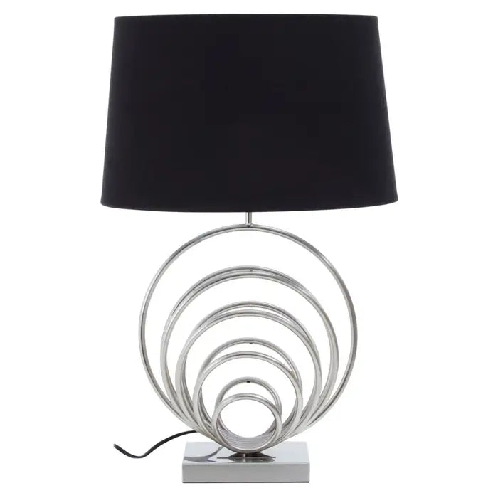 Zayda Brushed Chrome Sphere Table Lamp
