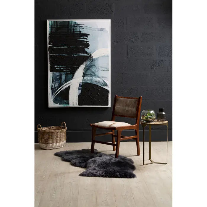 Astratto Blue And Black Wall Art