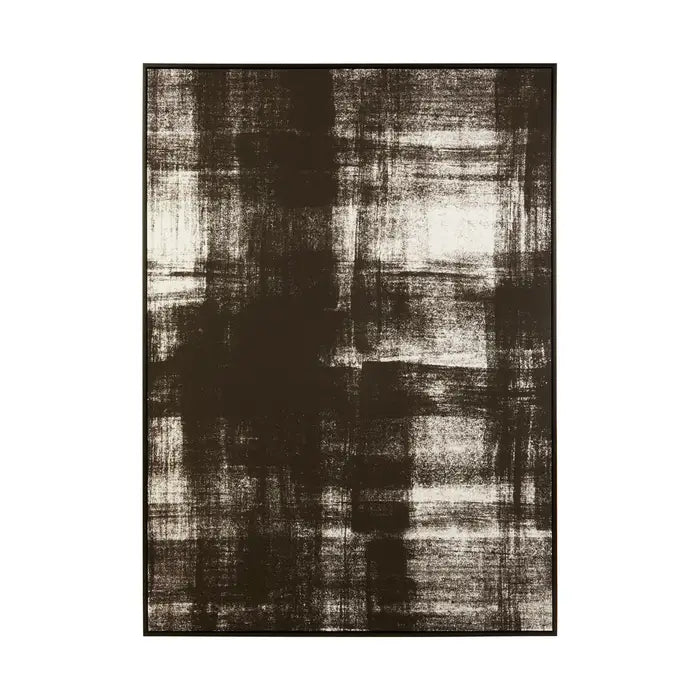 Astratto  Minimal Wooden Frame Wall Art In Black