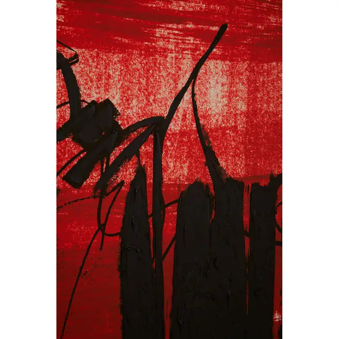 Astratto Red And Black Wall Art