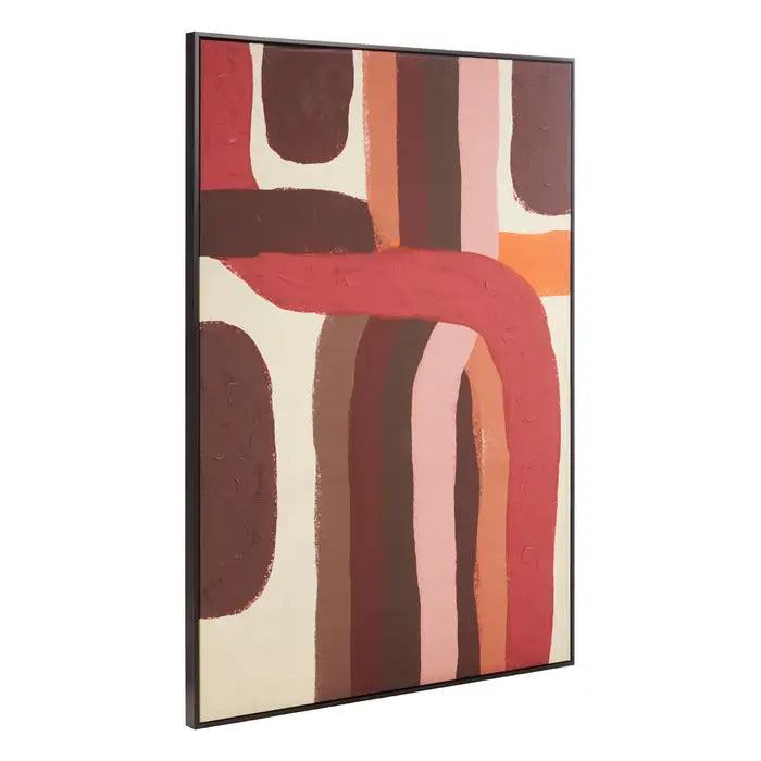 Astratto Canvas Abstract Wood Wall Art In Assorted
