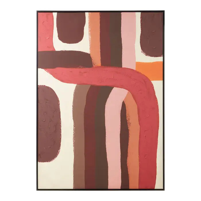 Astratto Canvas Abstract Wood Wall Art In Assorted