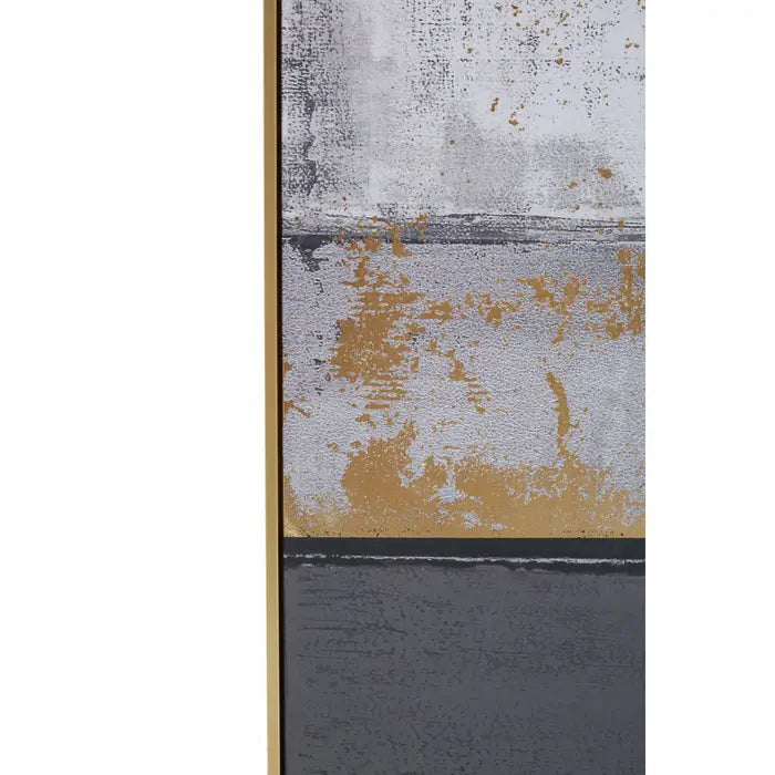 Astratto Grey Oil Paint Wall Artwork