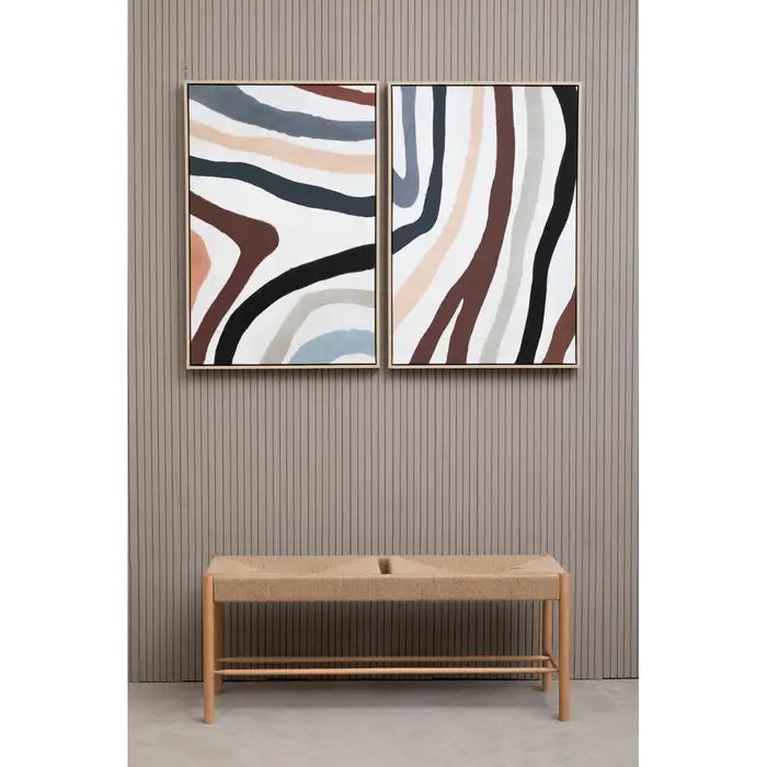 Astratto Set Of Two Multi Coloured Wall Art