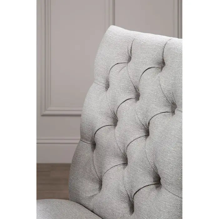 Kensington Townhouse Grey Linen Dining Chair