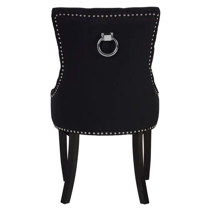 Kensington Townhouse Black Linen Dining Chair