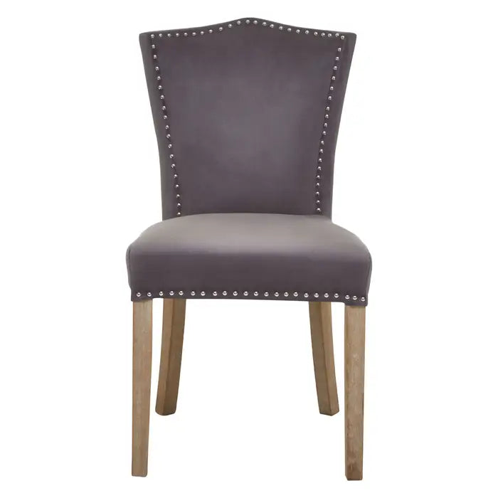 Kensington Townhouse Grey Velvet Dining Chair