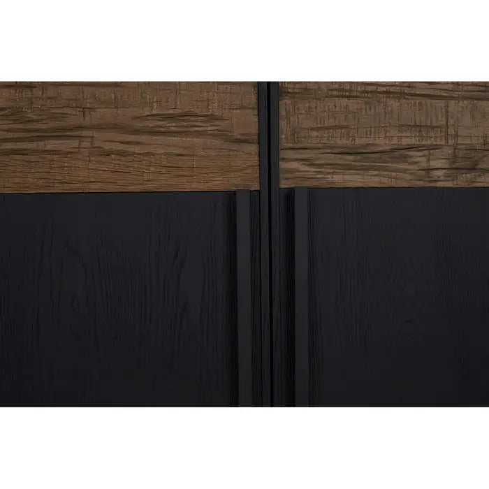 Salvar Wooden Sideboard, Black, Four Cabinets Door