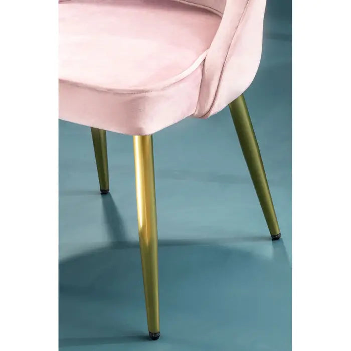 Demi Dusky Pink Velvet Dining Chair