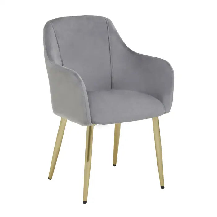 Darcy Grey Velvet Dining Chair
