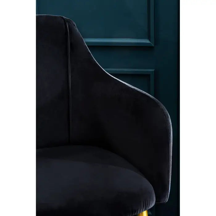 Darcy Black Velvet Dining Chair