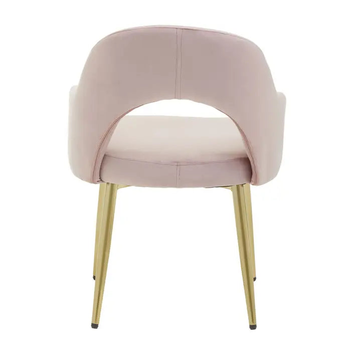Dani Dusky Pink Velvet Dining Chair