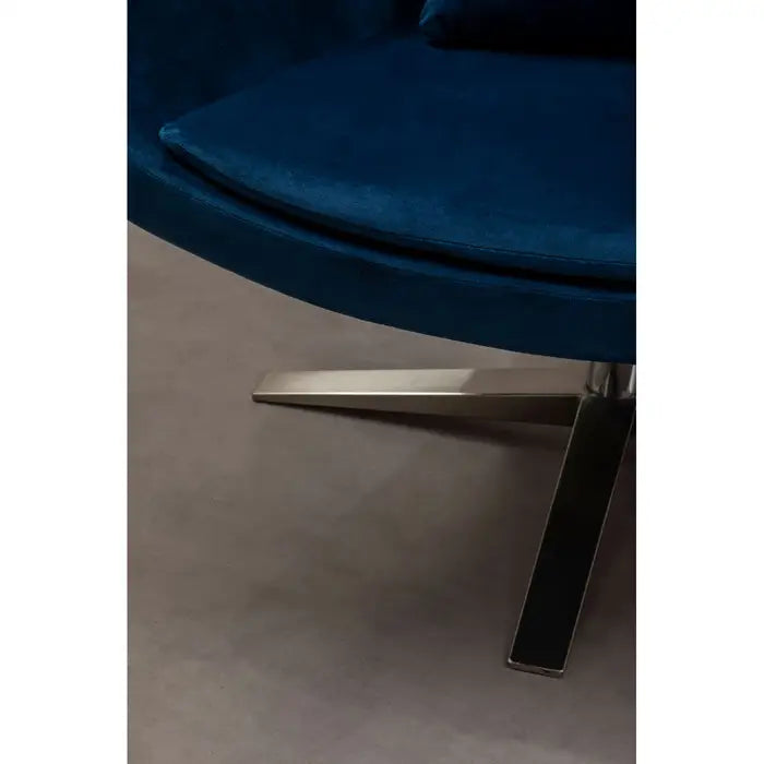 Kalo Navy Velvet Armchair / Accent Chair