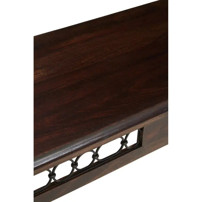 Srina Console Table, Dark Sheesham Wood