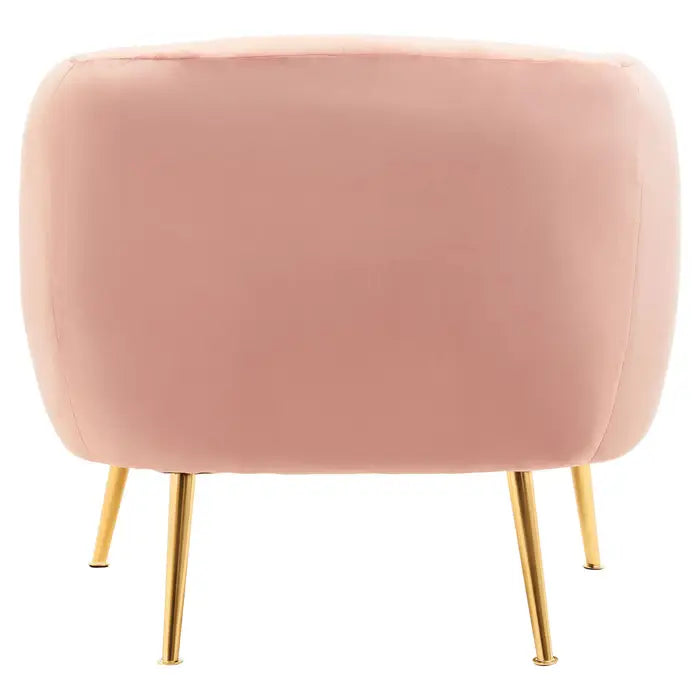 Yasmeen Pink Velvet Armchair / Accent Chair