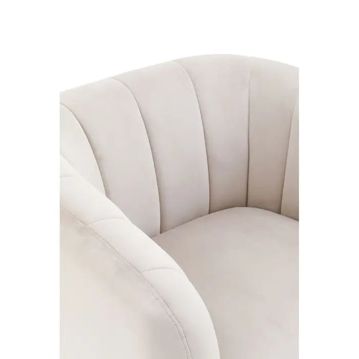 Yasmeen Silver Grey Velvet Armchair / Accent Chair